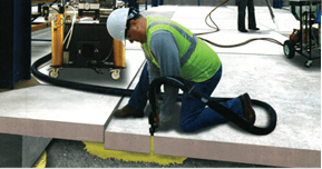 Slab leveling with grout image